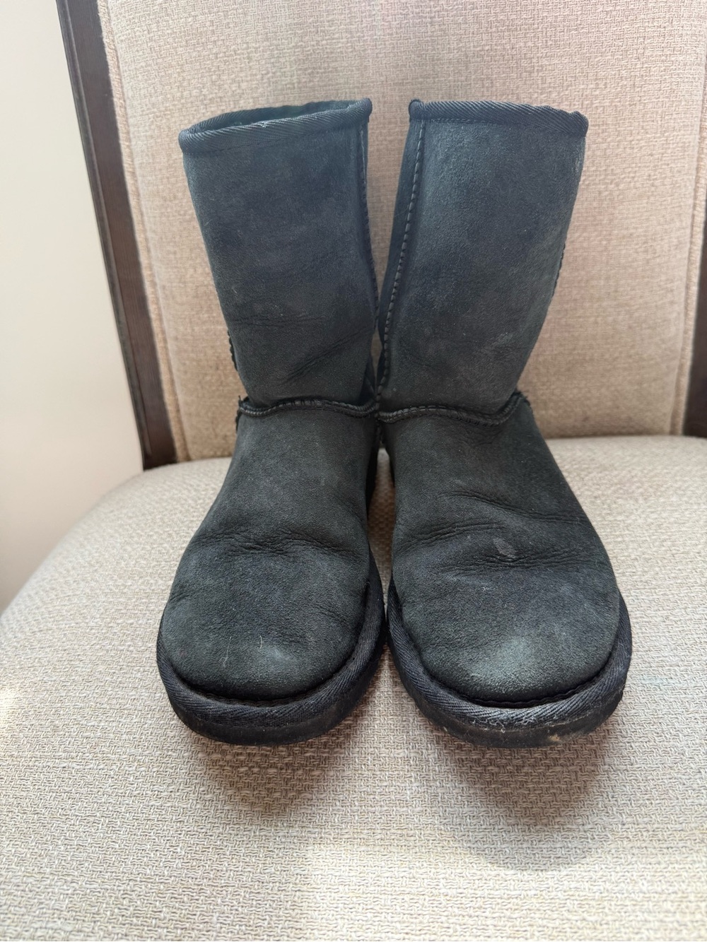 Classic Black Suede Women's Mid-Calf Ugg boots